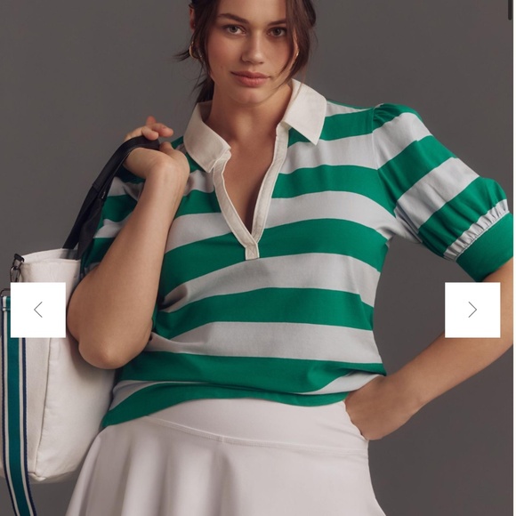 🎾 ANTHROPOLOGIE PLUS MAEVE POLO TOP 🎾 - Picture 3 of 3